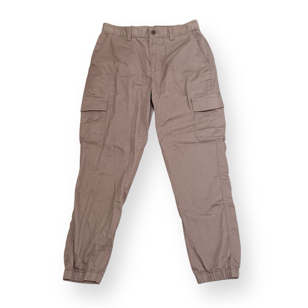 Gap Girlfriend Jogger Cargo Pants 10 Brown Cotton Utility Gorpcore Academia